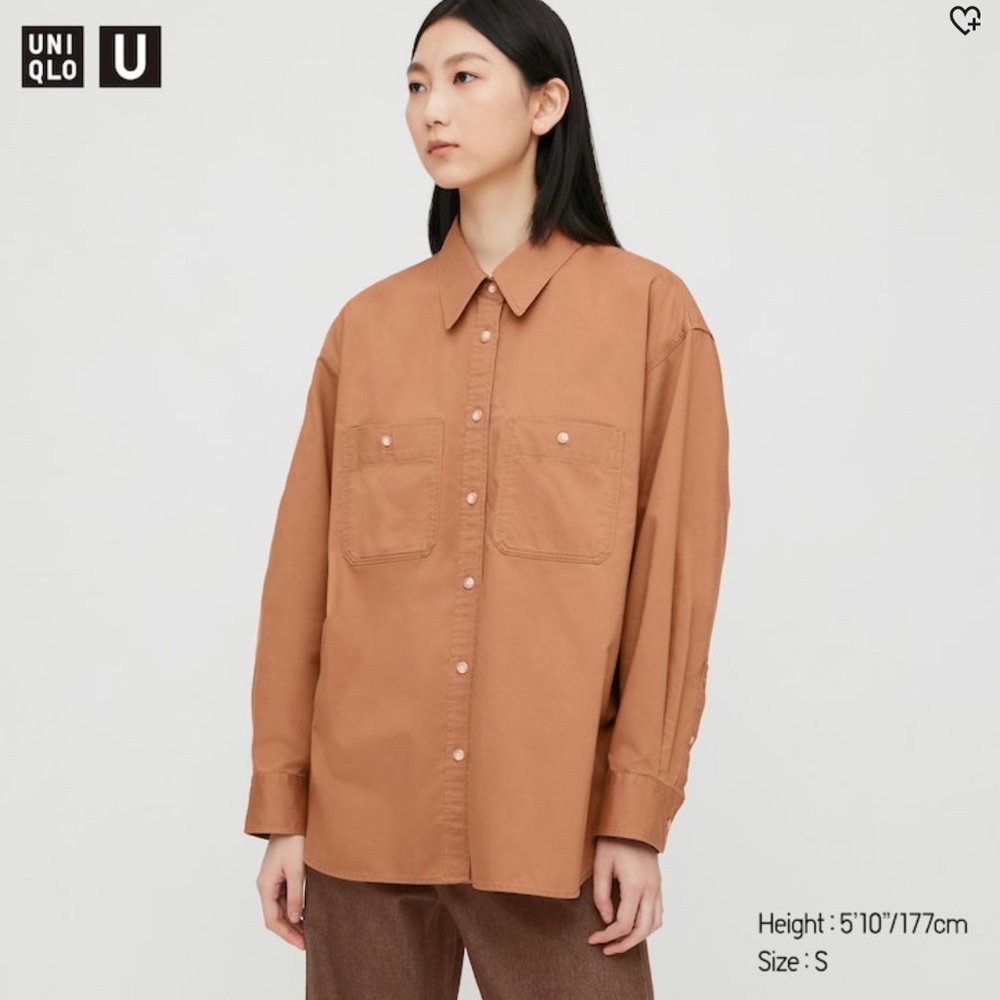 Uniqlo U Women's Double Pocket Oversized Shirt M